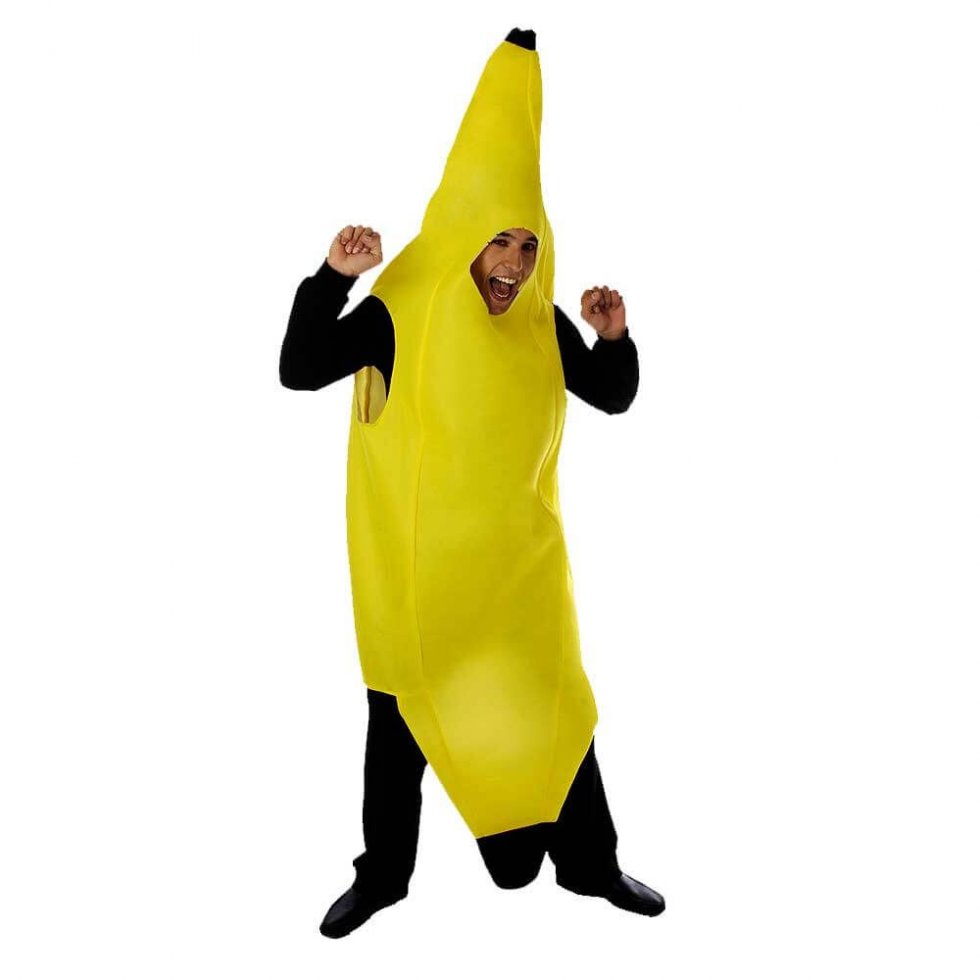 costume maschera di carnevale di banane