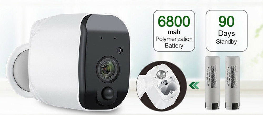 videocamera di sicurezza con batteria a lunga durata
