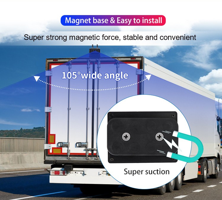 telecamera wifi con magnete per camion furgone auto