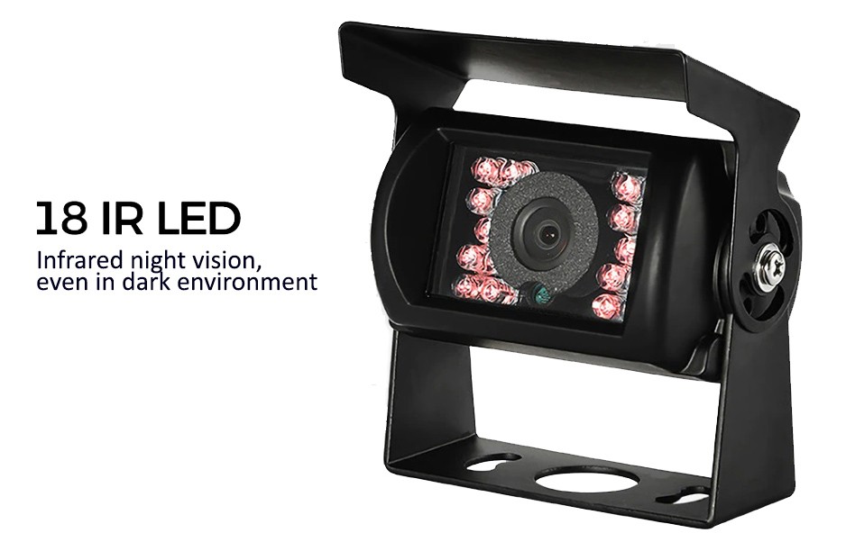 telecamera per auto con visione notturna a 18 LED IR