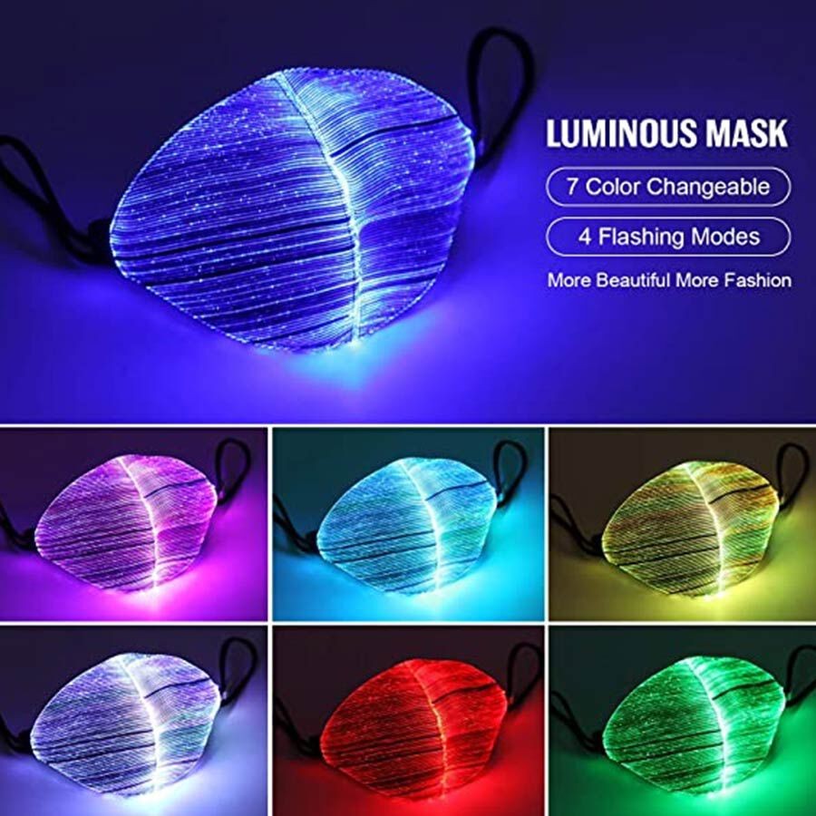 Maschera protettiva a LED illuminante