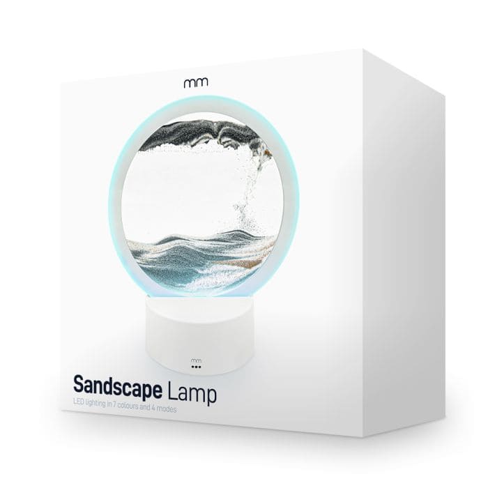 Lampada Sand Art - Lampada da tavolo Sands of Time - Retroilluminazione a LED a colori RGB