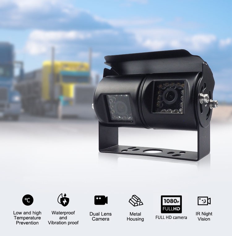 Doppia fotocamera di alta qualità per macchine da trasporto, merci o da lavoro