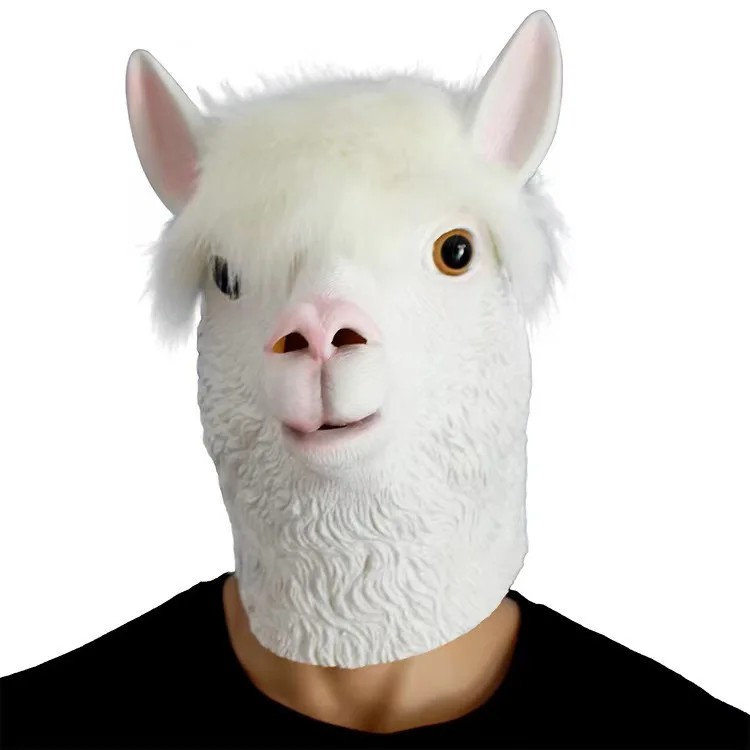maschera in alpaca maschera in silicone per testa viso
