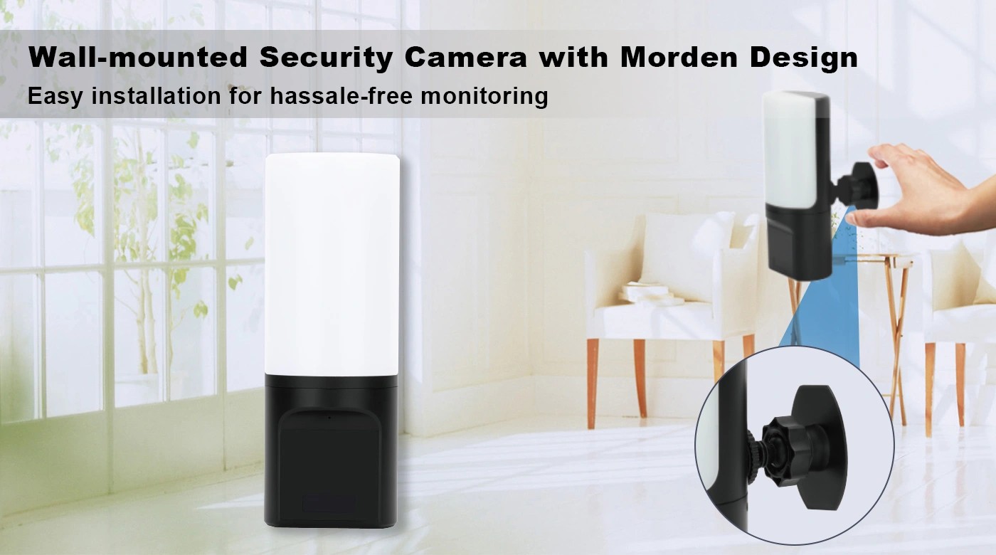 Lampada spia telecamera di sicurezza nascosta per la tua casa, appartamento, ufficio