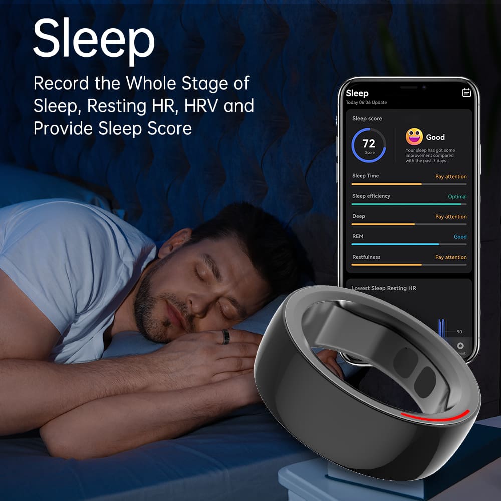 monitoraggio del sonno anello intelligente ai intelligente