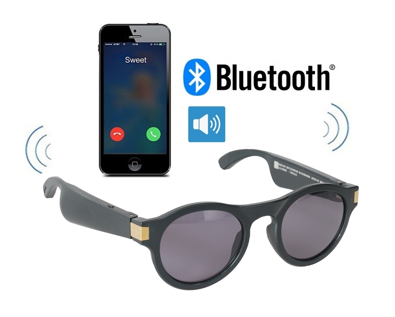 Occhiali che riproducono musica + telefonate (supporto Bluetooth