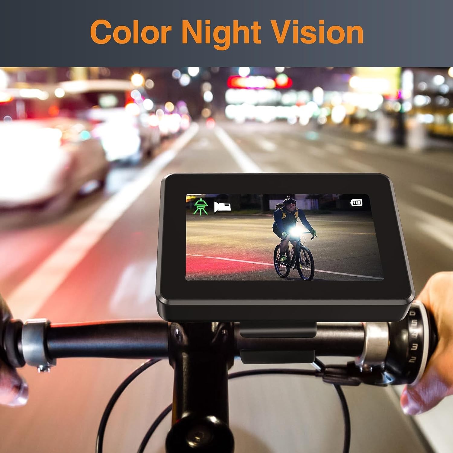Set monitor per bici con telecamera con visione notturna