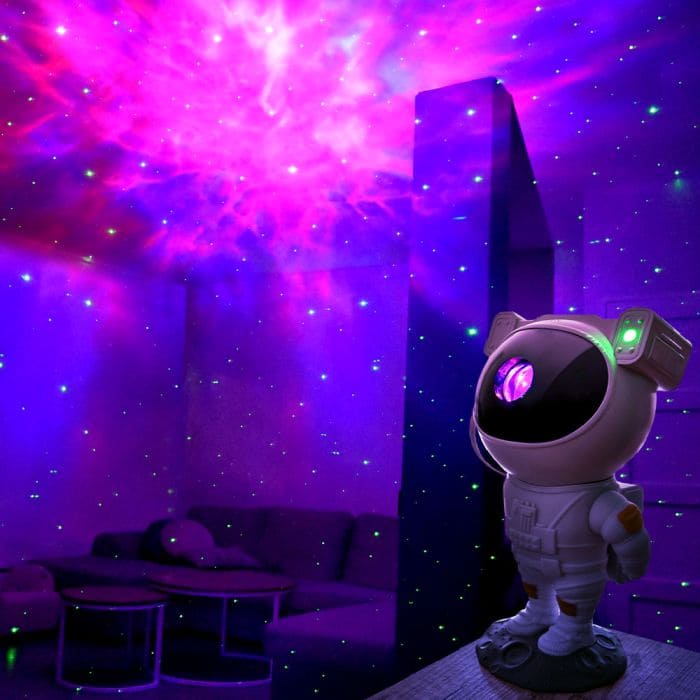 proiettore da parete cosmonauta cielo notturno galassia