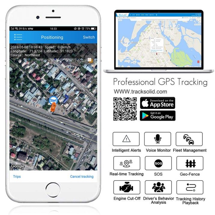 tracksolid - un'applicazione per il monitoraggio del movimento della telecamera
