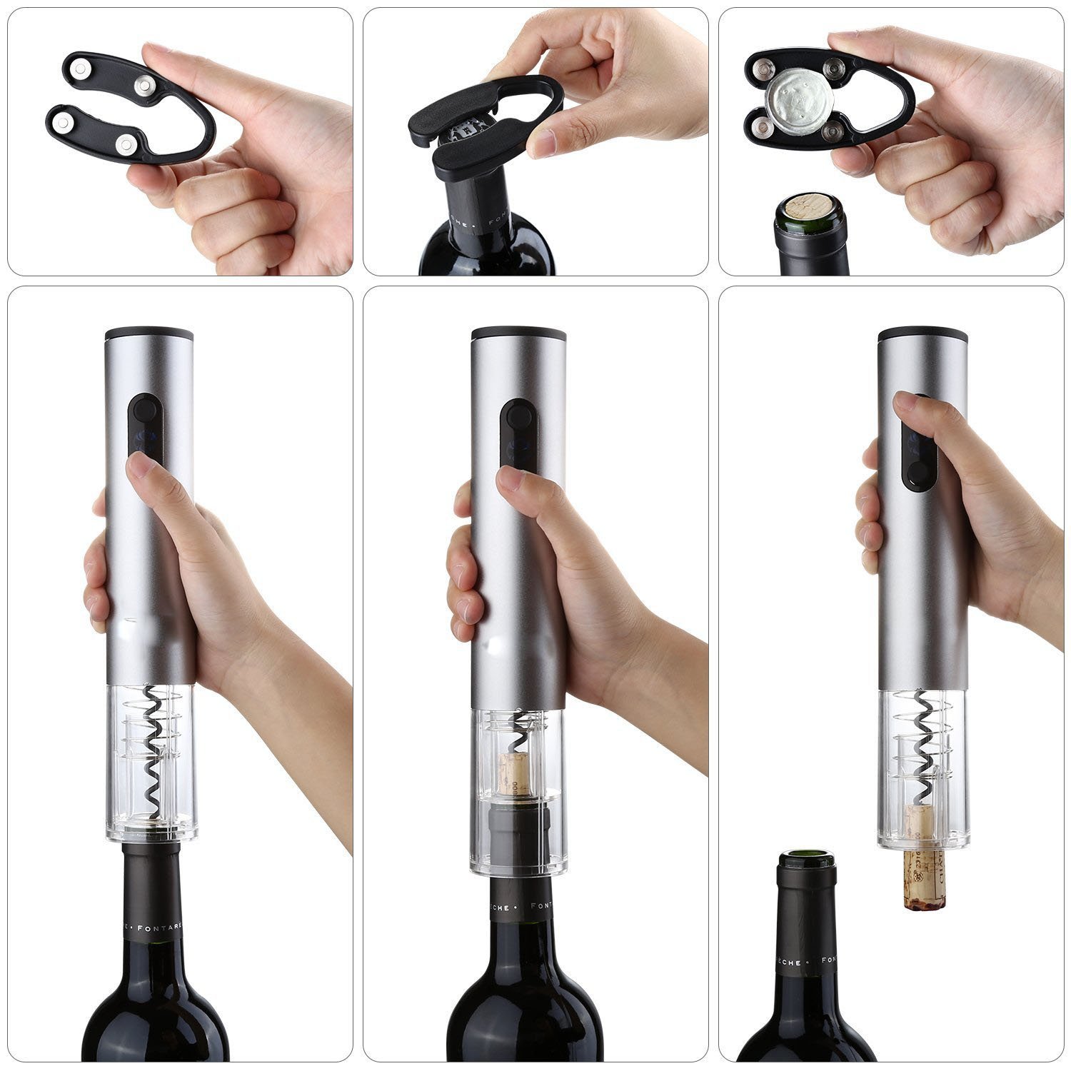 Un apri wireless elettrico per vino
