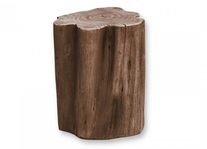 Ceppi d'albero in cemento imitazione legno colore marrone