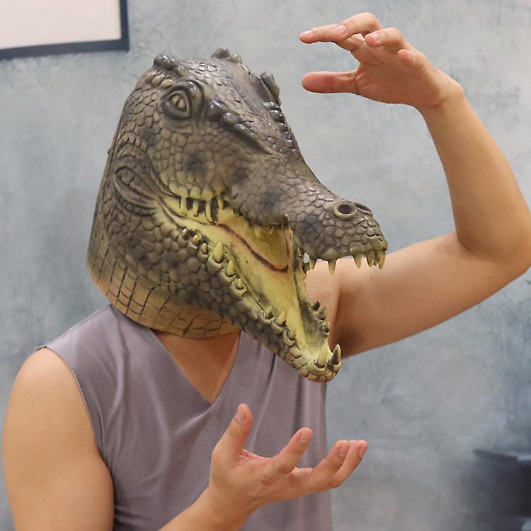 Maschera viso in coccodrillo alligatore
