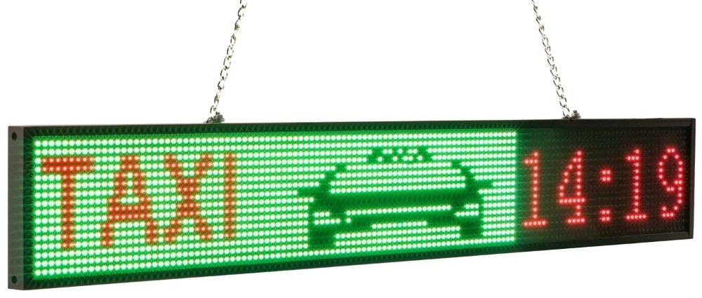 display a colori del pannello a led per auto per taxi