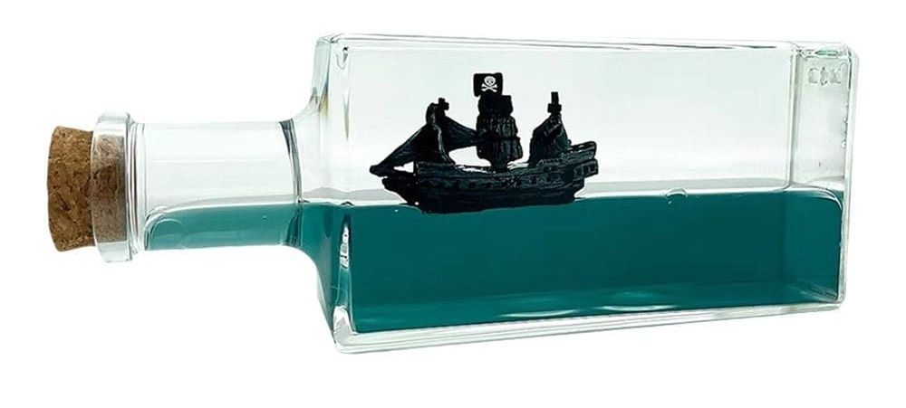 perla nera in una bottiglia - nave pirata