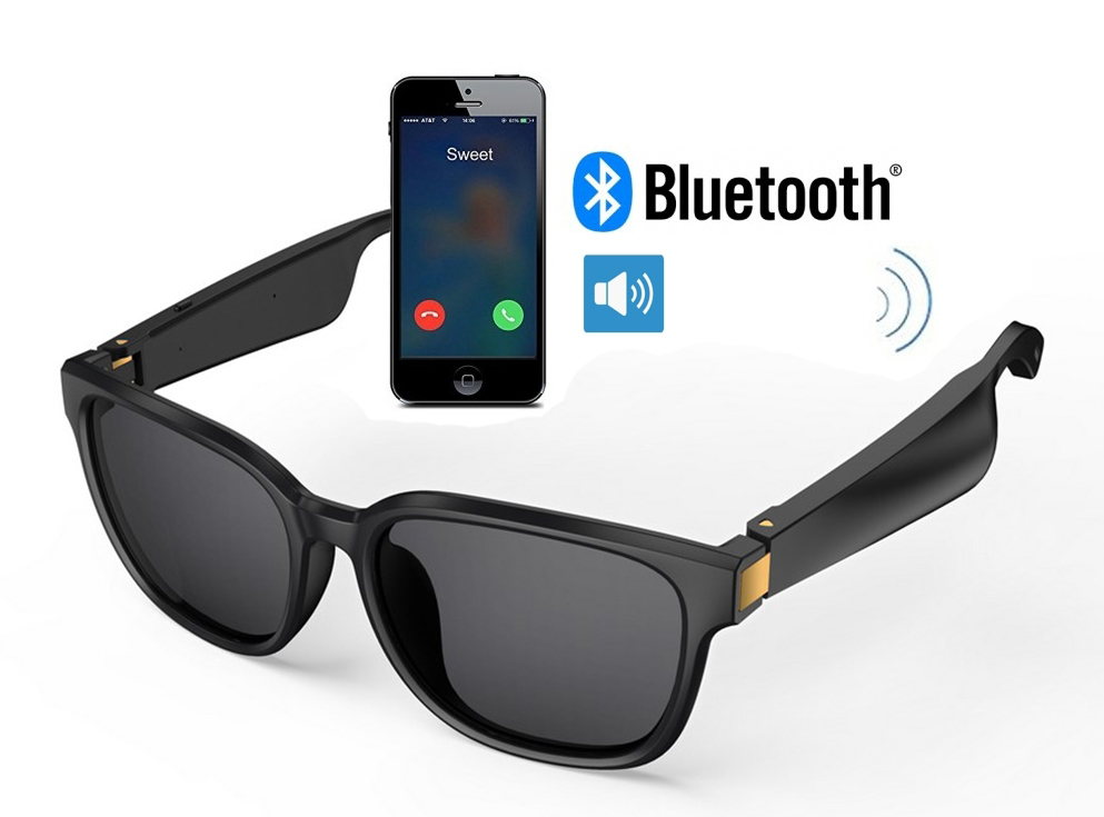 Occhiali Bluetooth a conduzione ossea per ascoltare musica + fare