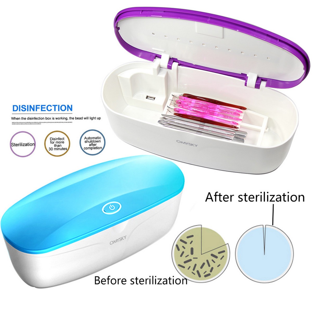 scatola di sterilizzazione per disinfezione