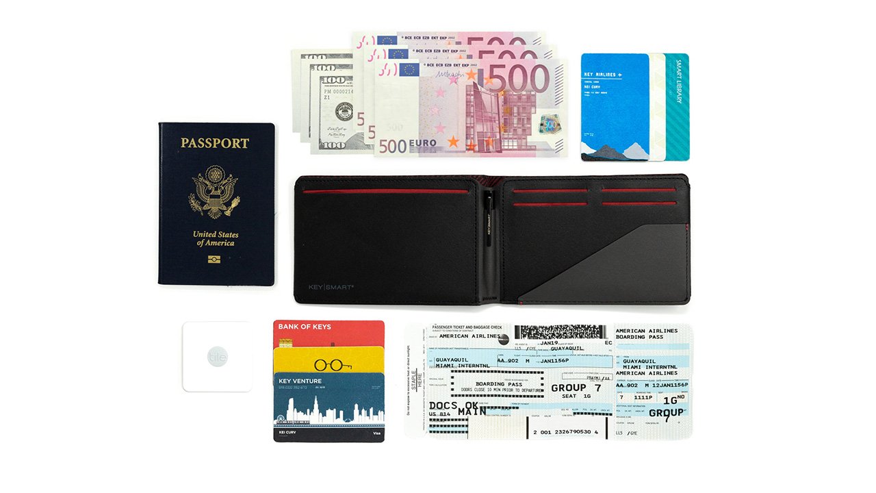 portafoglio passaporto con gps