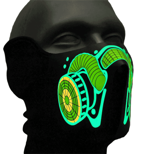 respiratore con maschera fonoassorbente