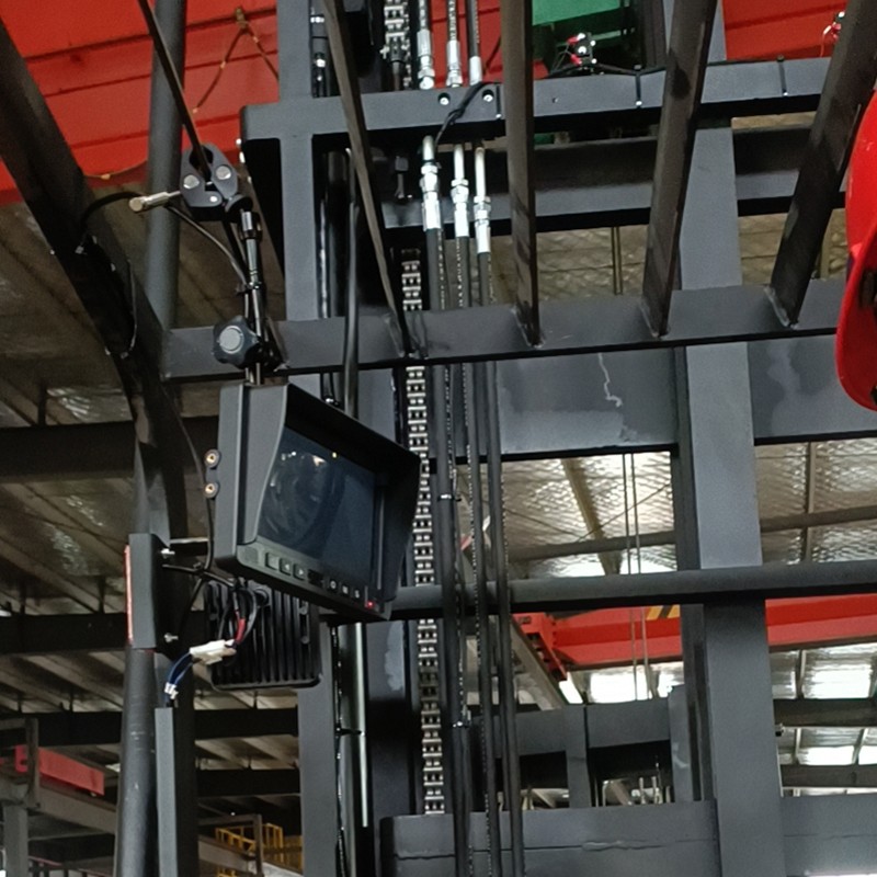 monitor con telecamera laser carrello elevatore