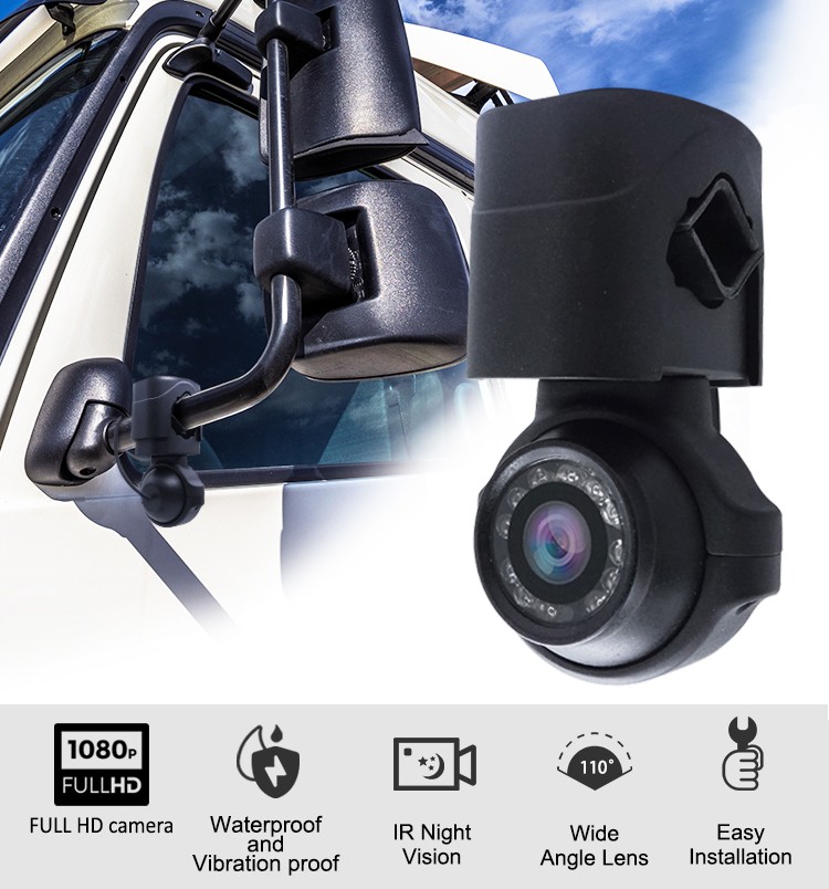 telecamera da interno ed esterno con visione notturna a 12 LED IR + IP69K + obiettivo f3,6mm