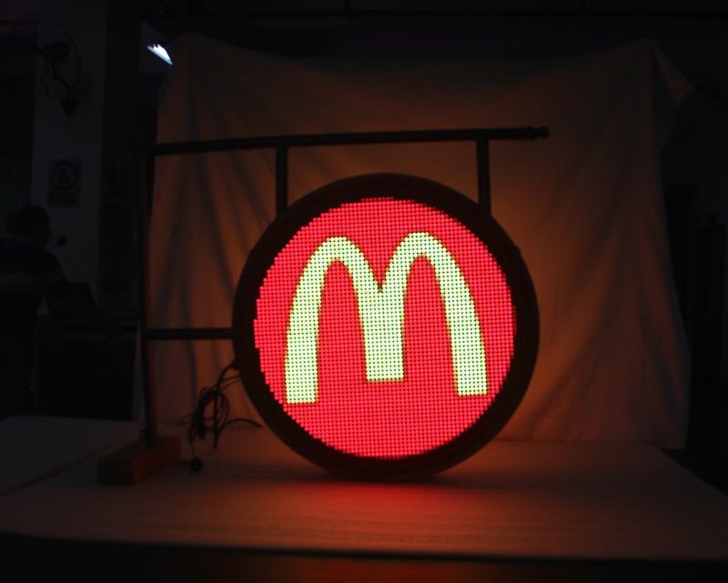 display a LED rotondo