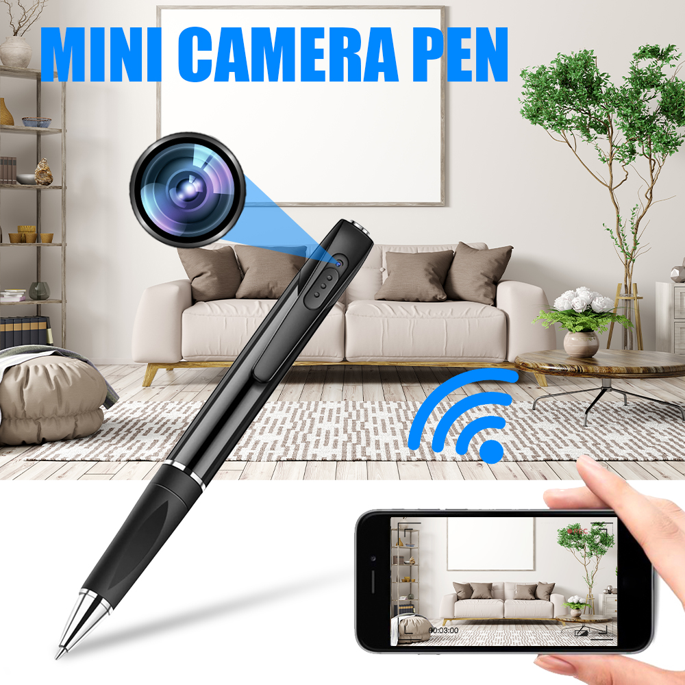 Telecamera spia con penna con supporto Wi-Fi FULL HD + (app per iOS/Android)
