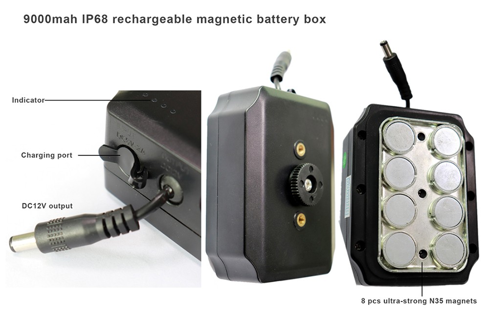 Batteria magnetica da 9000 mAh che alimenta la fotocamera posteriore