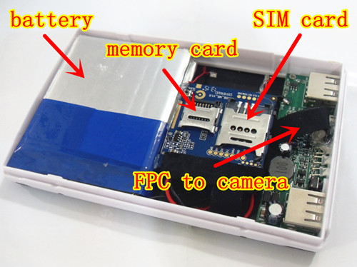 Il potere di GSM con una telecamera su una scheda micro SIM