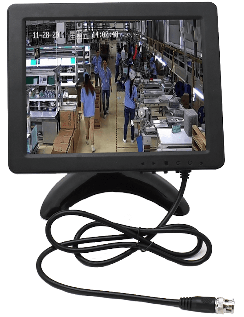 Piccolo monitor per la visione di telecamere/telecamera con ingresso BNC esterno