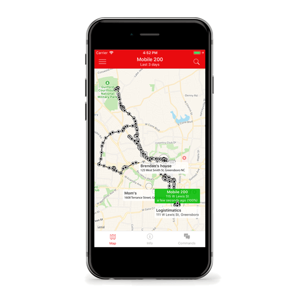Tracker Qbit con smartphone