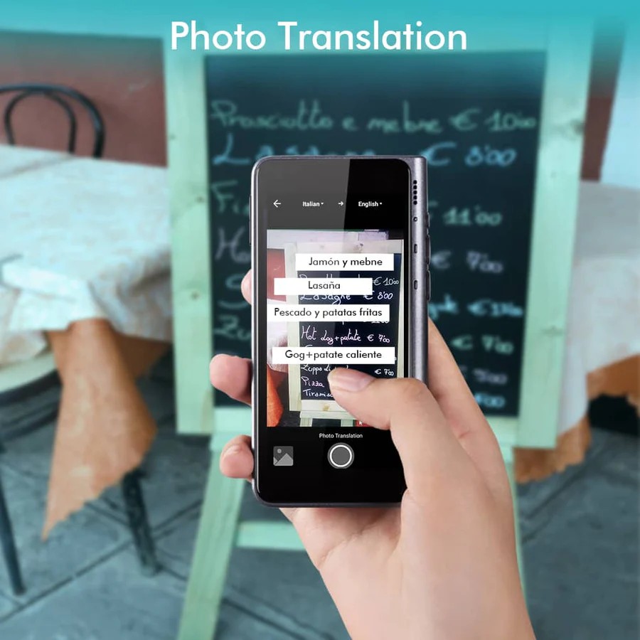 traduttore di testo fotografico per tasca a mano online offline