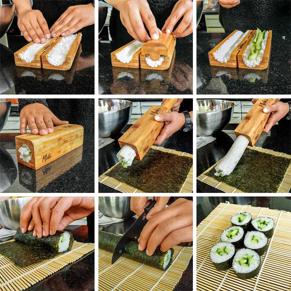 set per sushi maker - kit per fare un regalo
