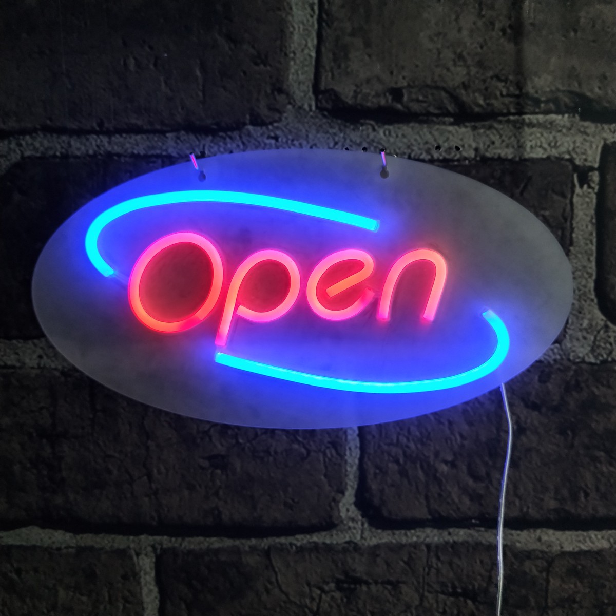 Insegna al neon OPEN - lavagna luminosa a LED
