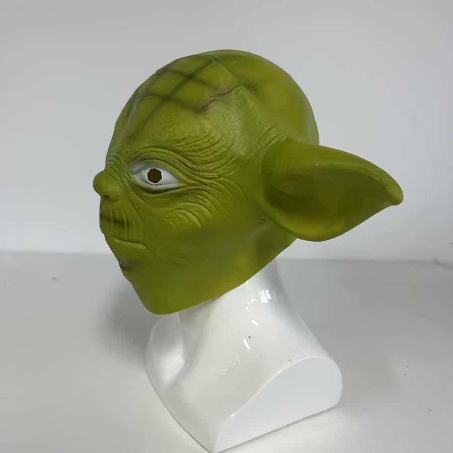 Maschera per il viso di Star Wars - Yoda in lattice verde