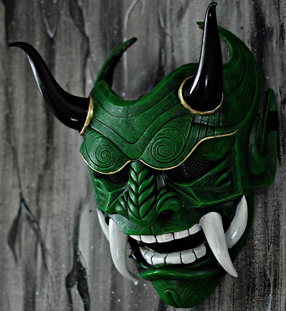 Maschera per la testa di Halloween - motivo assassino giapponese