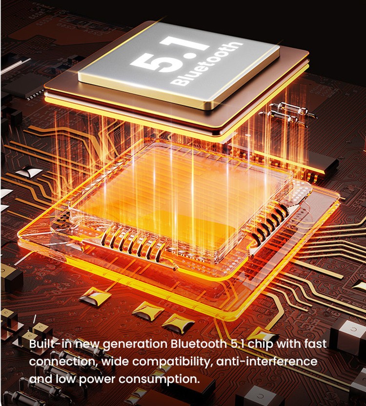 Bluetooth Integrato - Chip Bluetooth 5.1 di nuova generazione