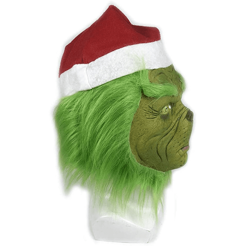 Maschera da elfo verde con guanti - Grinch