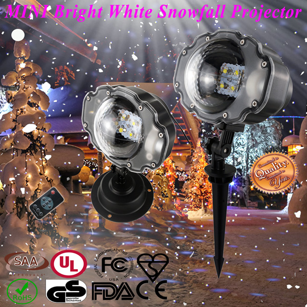 Proiettore LED Snowflakes Proiezione di esterni e interni