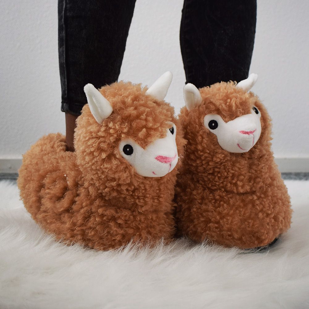 calde pantofole di lama di alpaca