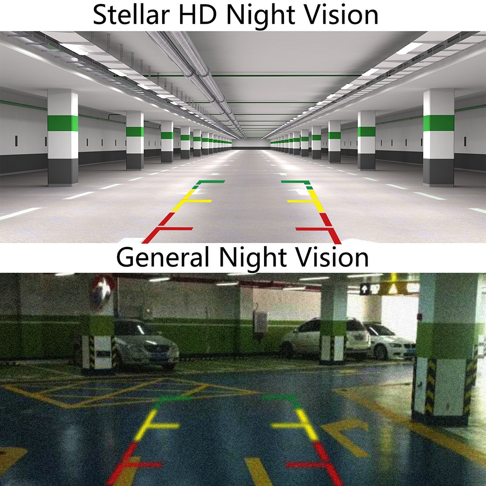 visione notturna della telecamera di parcheggio