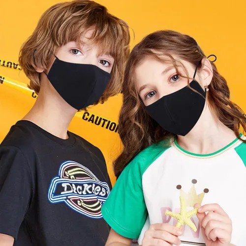 maschera protettiva nera per bambini