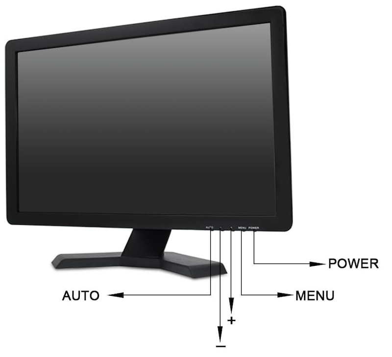 monitor bnc Monitor LCD TFT a matrice attiva da 19 pollici