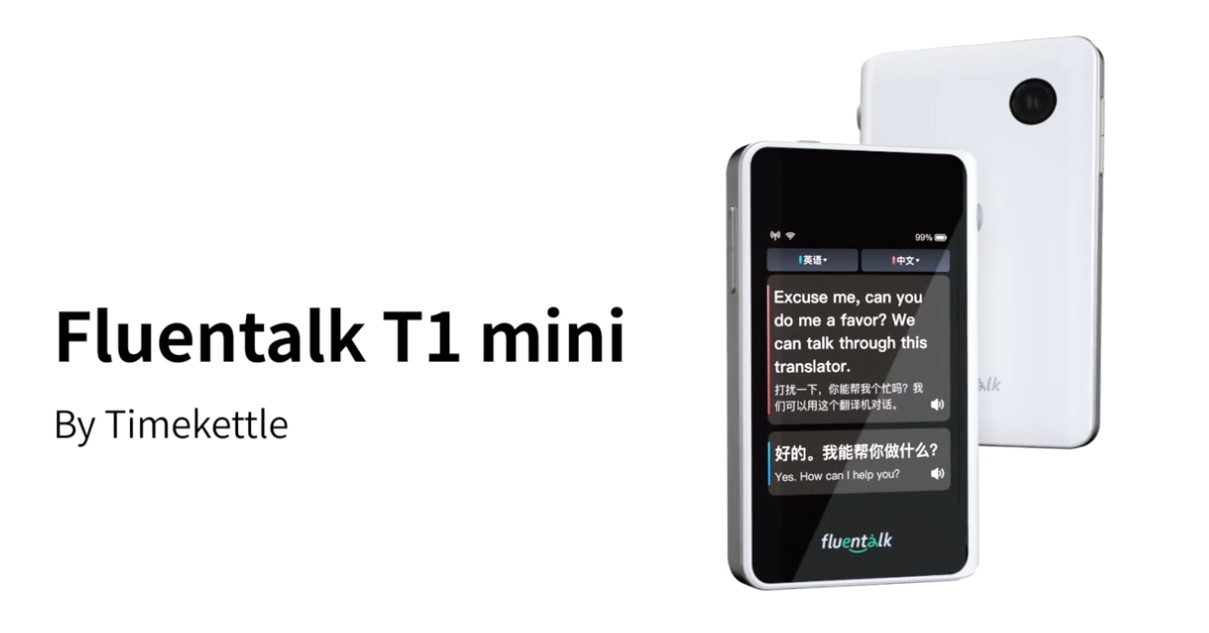 Fluentalk T1 mini Timekettle - traduttore da viaggio portatile