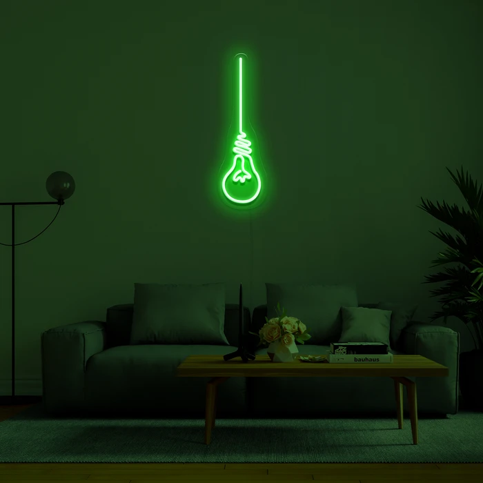 Insegne 3D al neon illuminate a LED - Lampadina