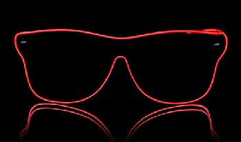 occhiali da sole rossi