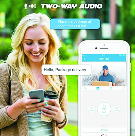 Comunicazione audio a 2 vie tramite smartphone