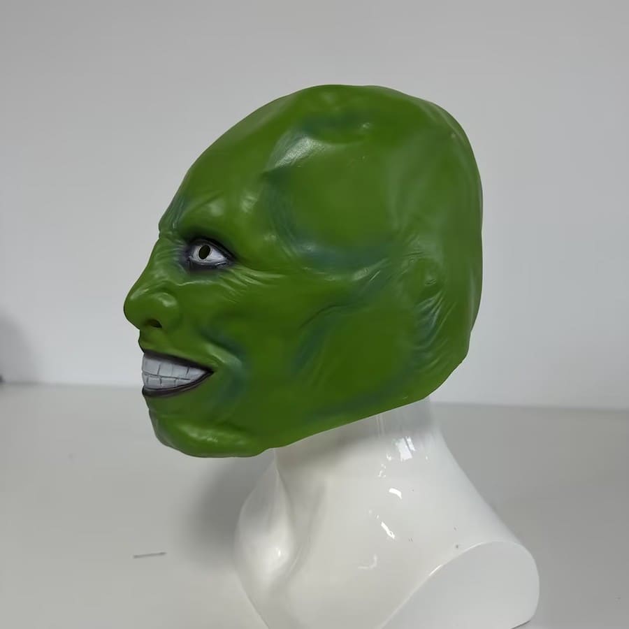 Maschera viso verde per adulti