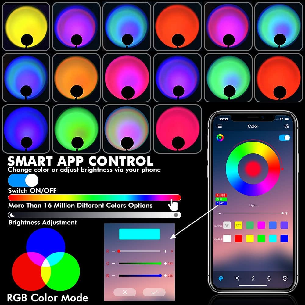lampada wifi per smartphone mobile app controllata RGB colorfull
