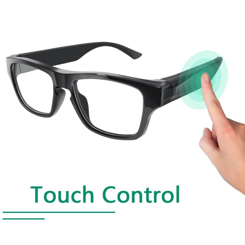 occhiali eleganti con fotocamera Full HD - controllo touch